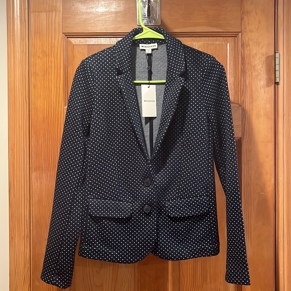 NWT Whistles womens spot slim jersey jacket size 4. - Picture 1 of 6